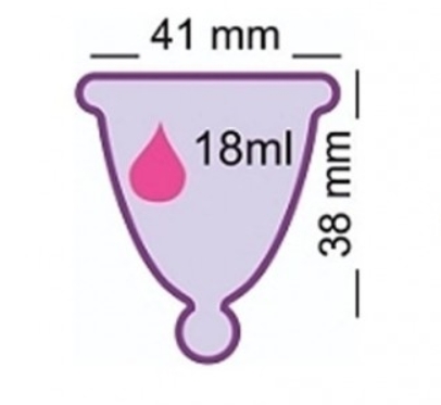 Cupa menstruala ME LUNA Soft - pink, marimea SHORTY M, model ball - imagine 2