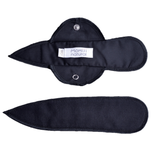 Set 2 Absorbante lavabile tanga Momiji Natural, culoarea negru