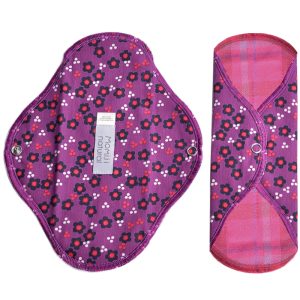 Set 2 Absorbante lavabile Momiji Natural, marime S, culoarea mov