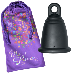 Cupa menstruala ME LUNA Classic - black, marimea L, model ring