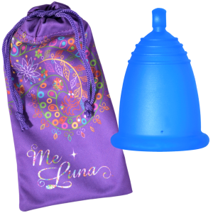 Cupa menstruala ME LUNA Classic - blue, marimea L, model ball