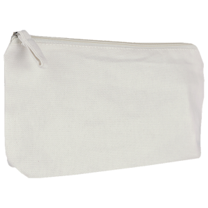 Geantă mini din bumbac organic, cu fermoar, pentru accesorii