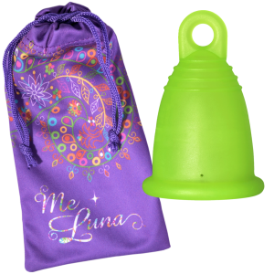 Cupa menstruala ME LUNA Classic - green, marimea L, model ring