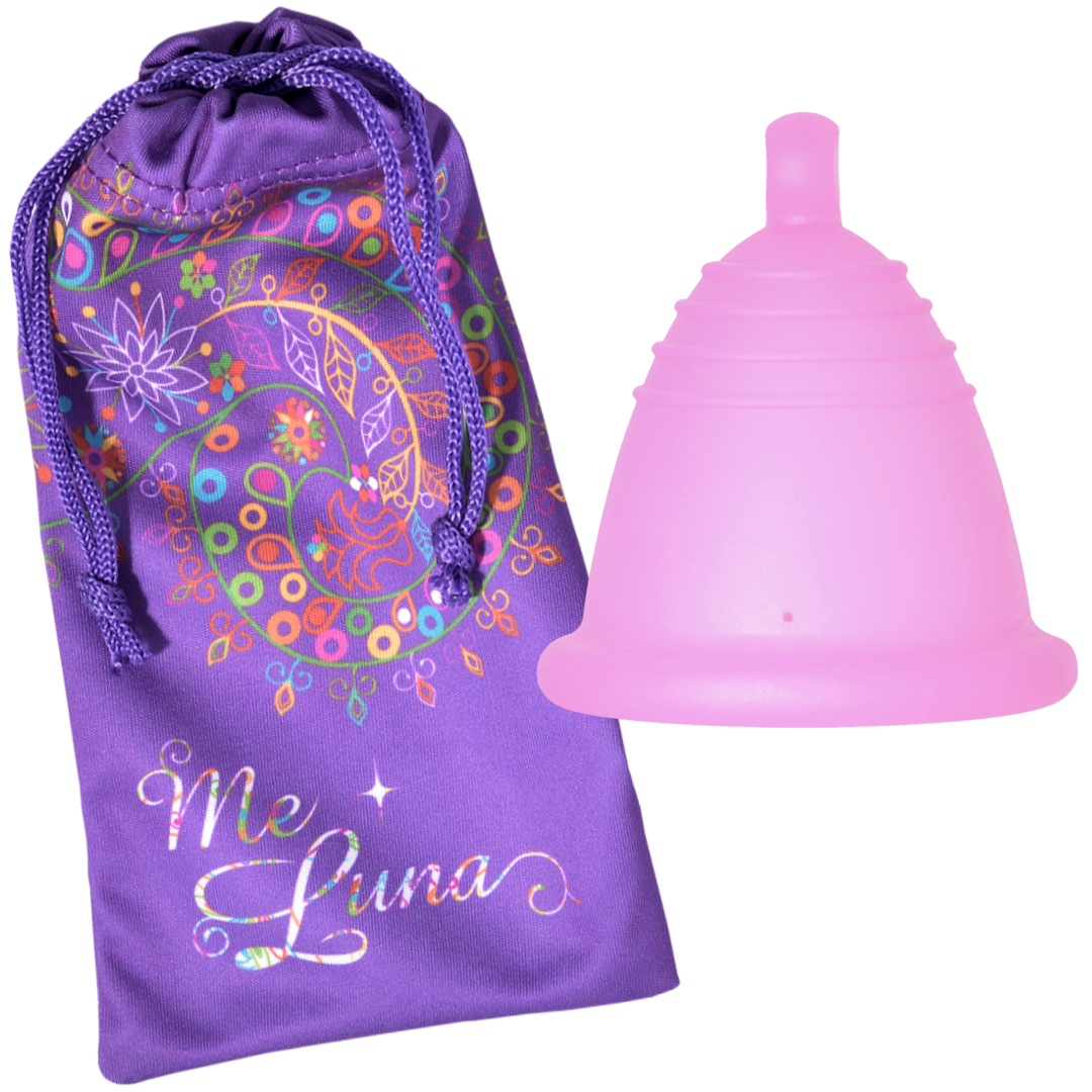 Cupa menstruala ME LUNA Soft - pink, marimea SHORTY M, model ball