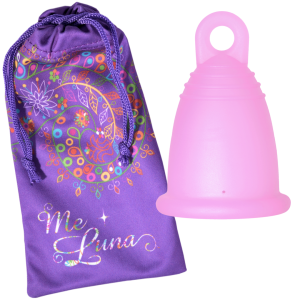 Cupa menstruala ME LUNA Soft - pink, marimea L, model ring
