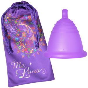 Cupa menstruala ME LUNA Classic - purple, marimea SHORTY L, model ball