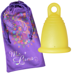 Cupa menstruala ME LUNA Soft - yellow, marimea XL, model ring