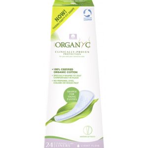 Absorbante zilnice pentru tanga, bumbac organic, 24 buc, Organyc